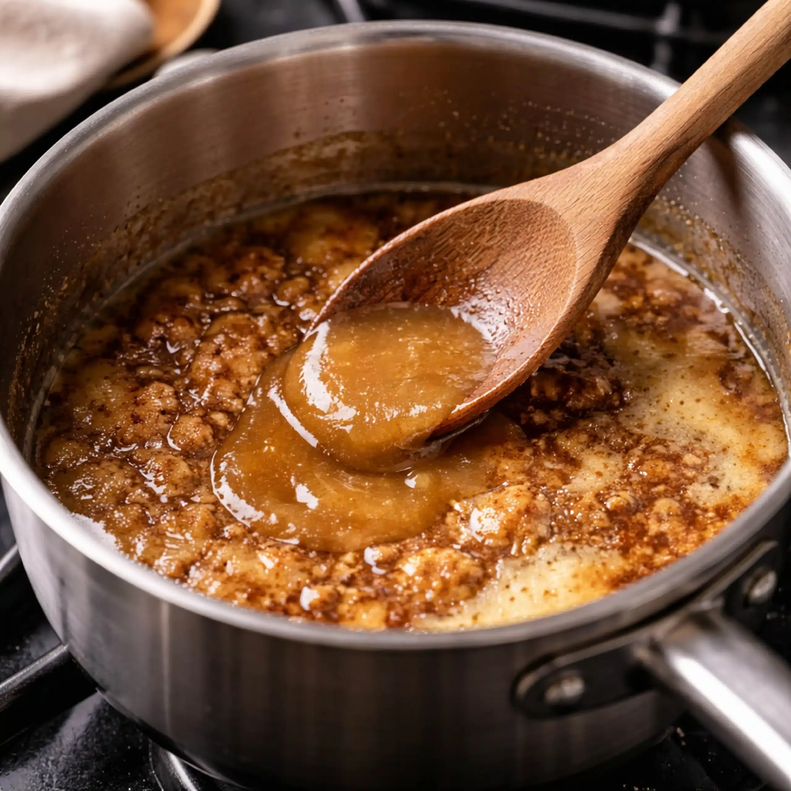 making brown sugar icing on stovetop