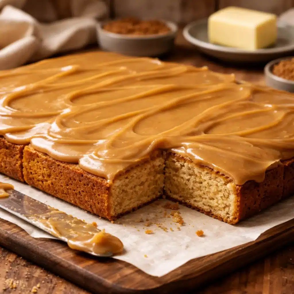 brown sugar icing on homemade cake