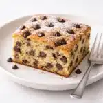 chocolate chip cake recipe card image