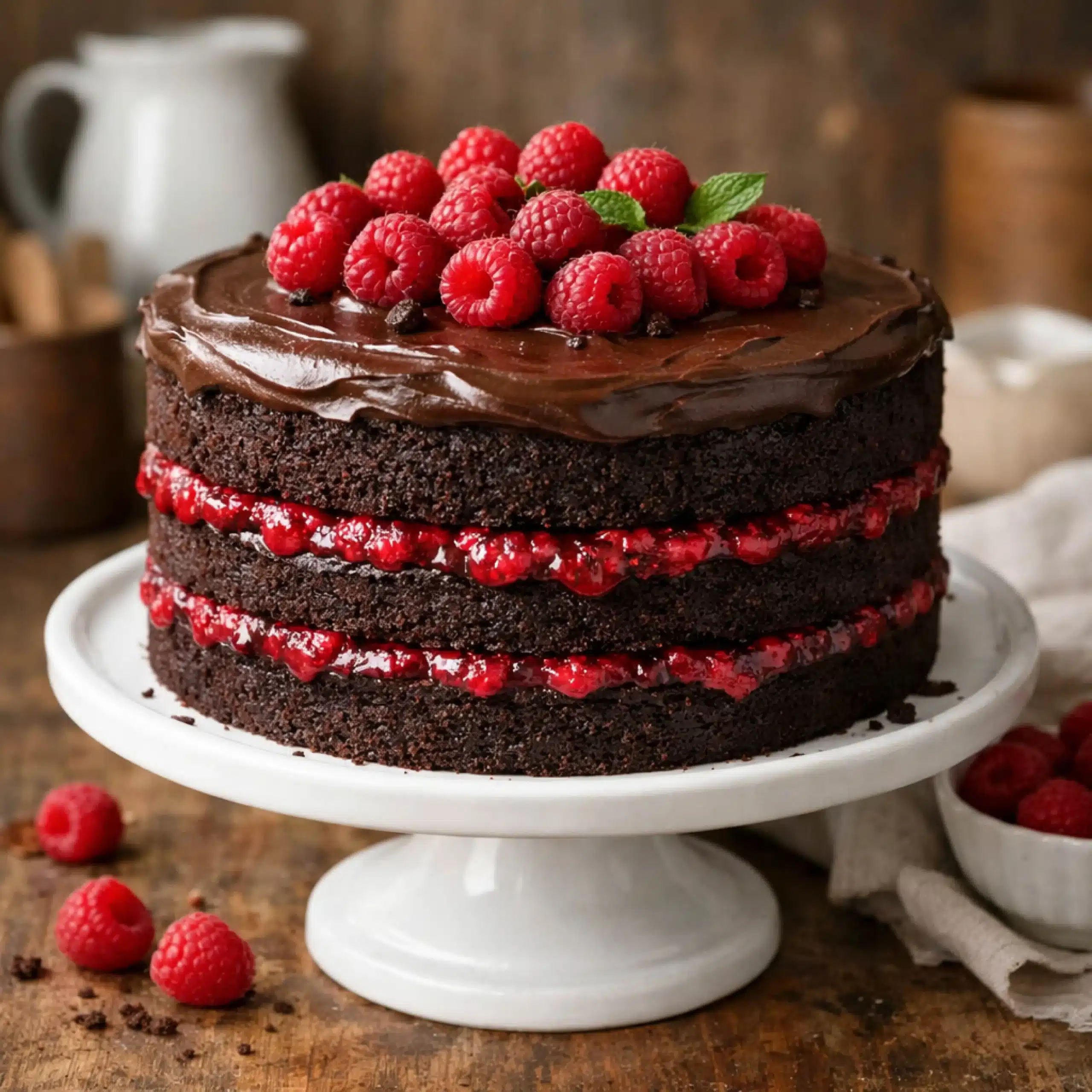 chocolate raspberry cake