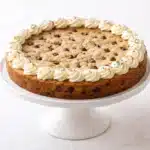 Cookie Cake Made Soft, Chewy, and Easy at Home 2 cookie cake served