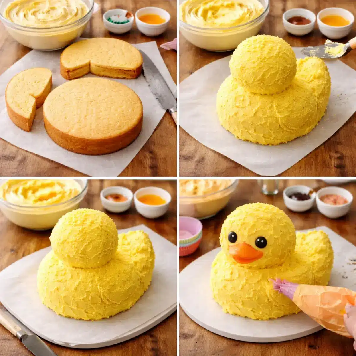 duck-cake-steps Duck Cake decorating steps