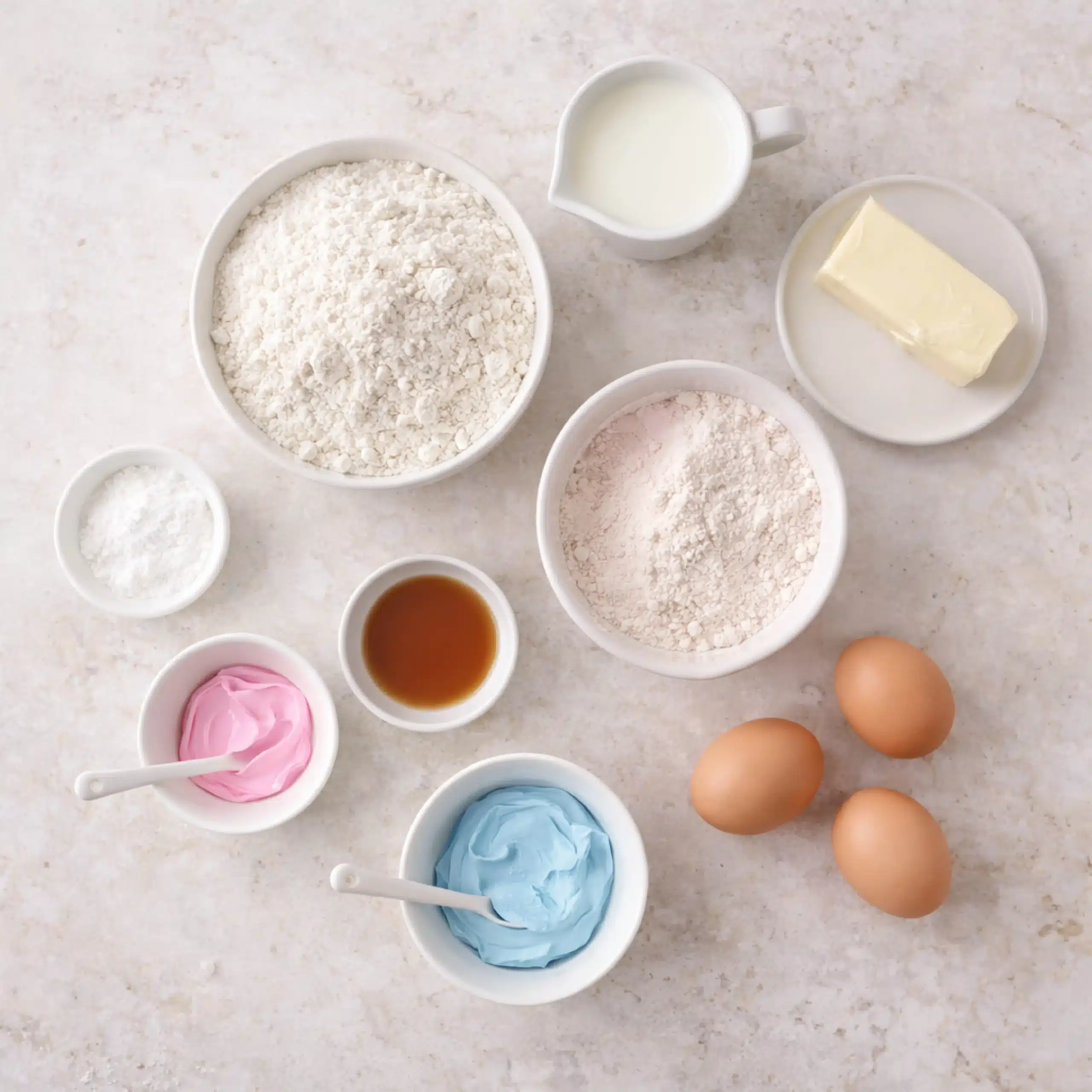 gender-reveal-cake-ingredients ingredients for gender reveal cake