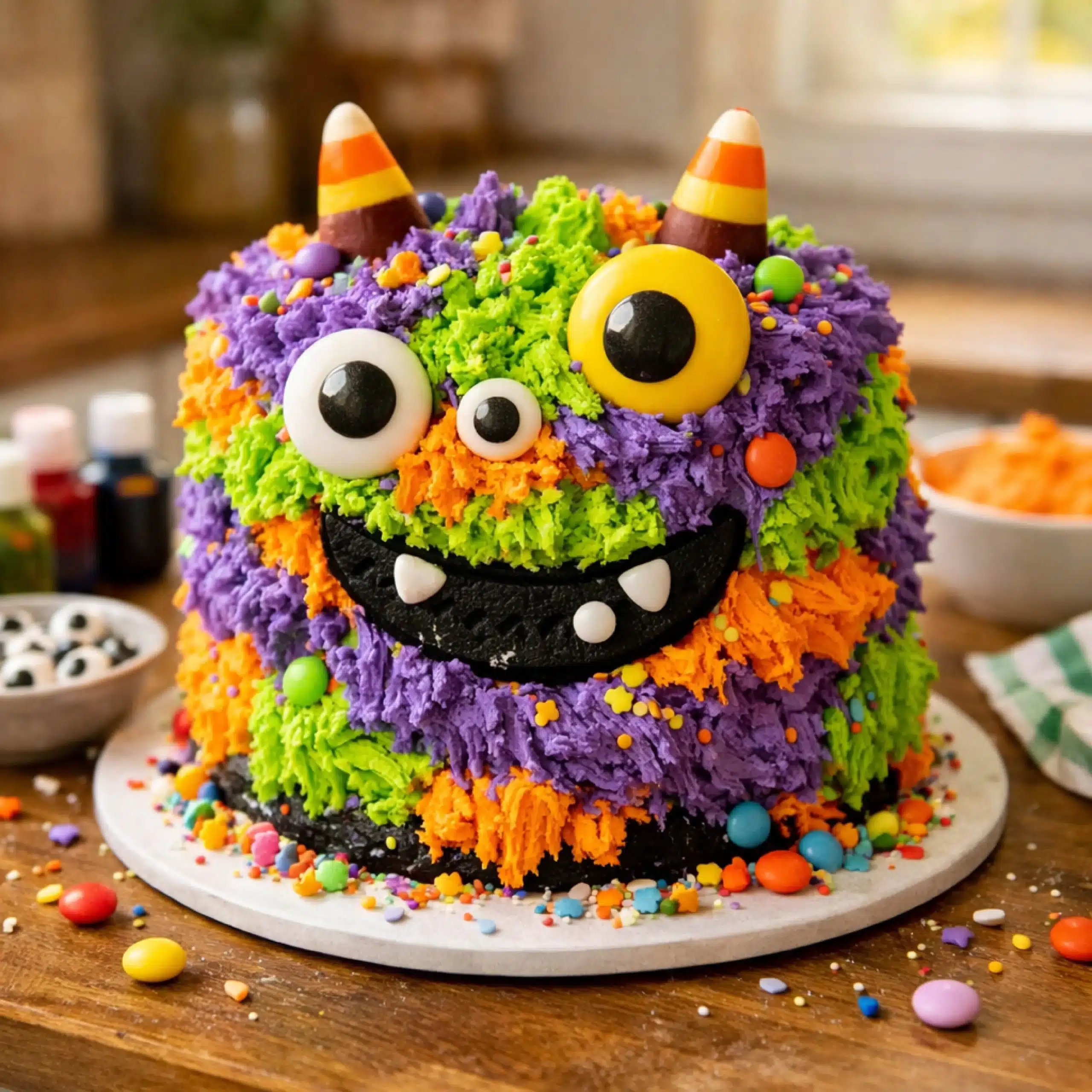 monster-cake-featured monster cake with colorful frosting