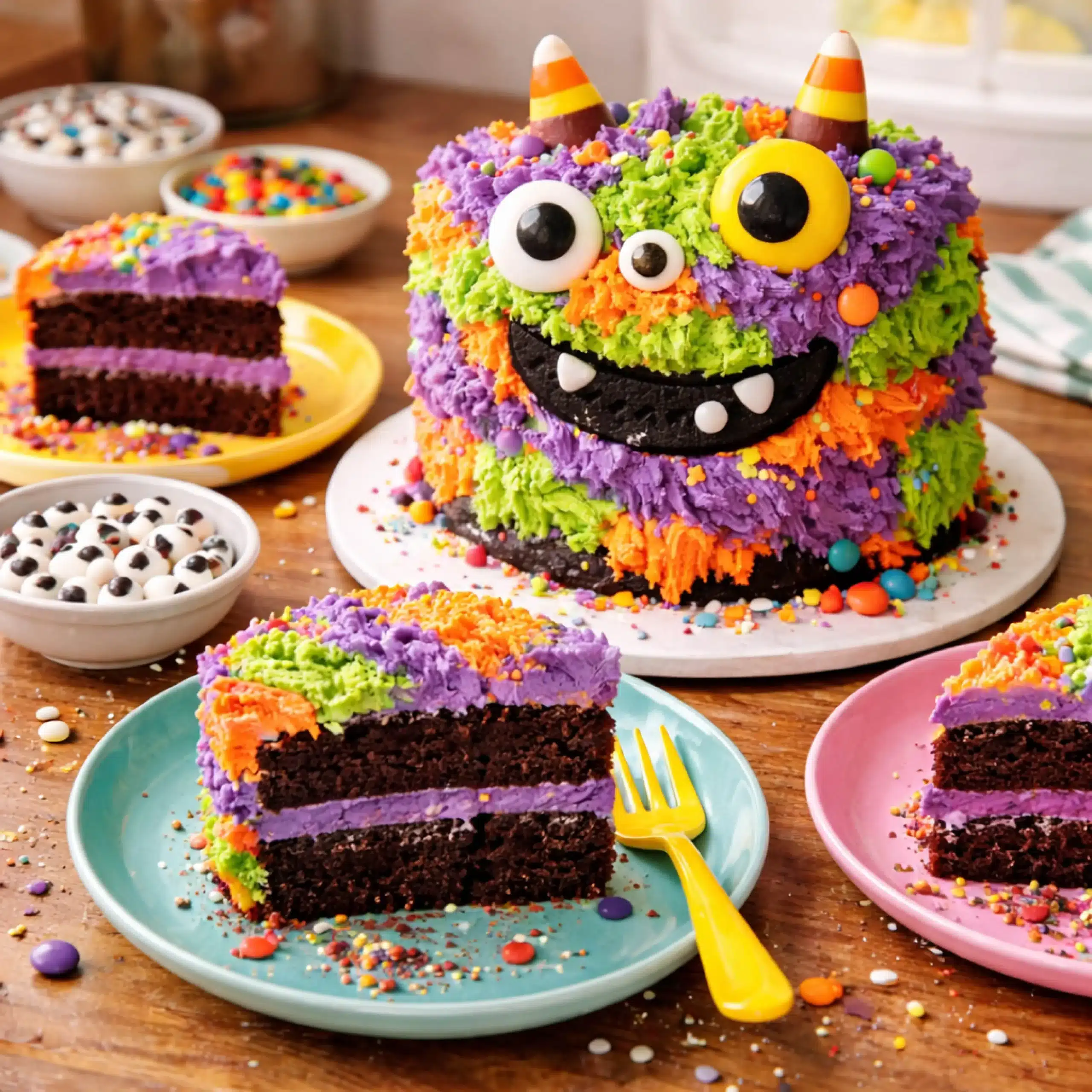 monster-cake-serving sliced monster cake