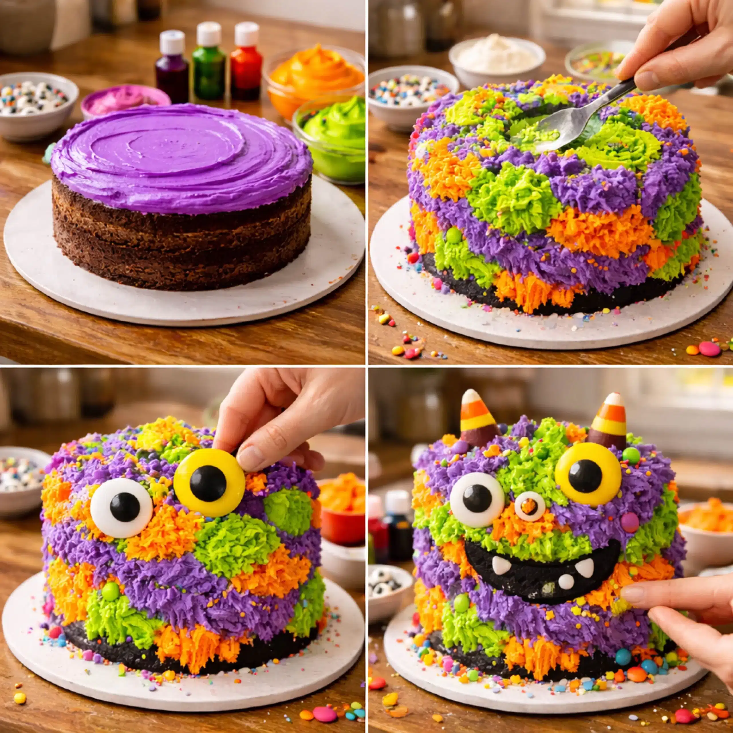 monster-cake-steps monster cake decorating steps