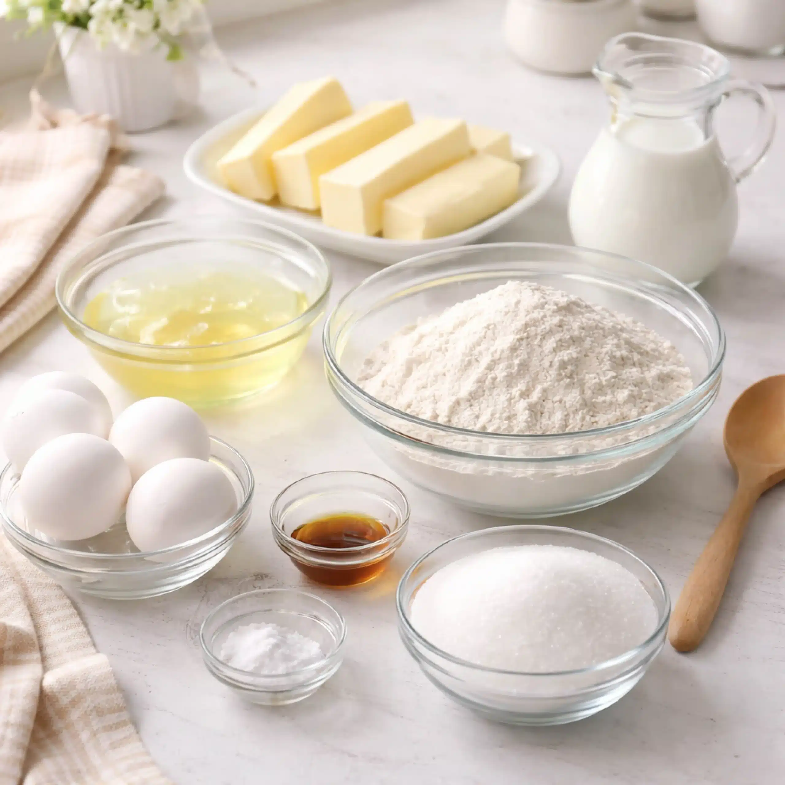 White Birthday Cake ingredients